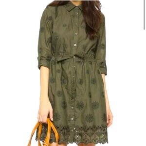 DVF Ivanka Eyelet Shirtdress